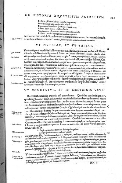 Aquatilium animalium historiæ, liber primus, cum eorundem formis, ære excusis. Hippolyto Saluiano ... auctore