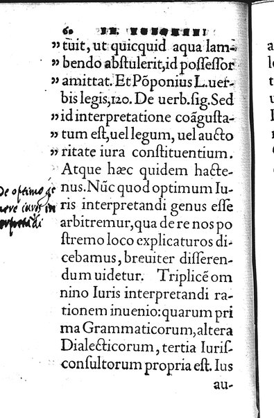 Iurisconsultus, siue De optimo genere iuris interpretandi: Franc. Hotomani iurisc. liber: in quo L. Gallus, L. Lecta, L. Filius quem, L. Frater à frate, & aliae complures explicantur. Adiecto rerum ac uerborum indice locupletissimo. ...