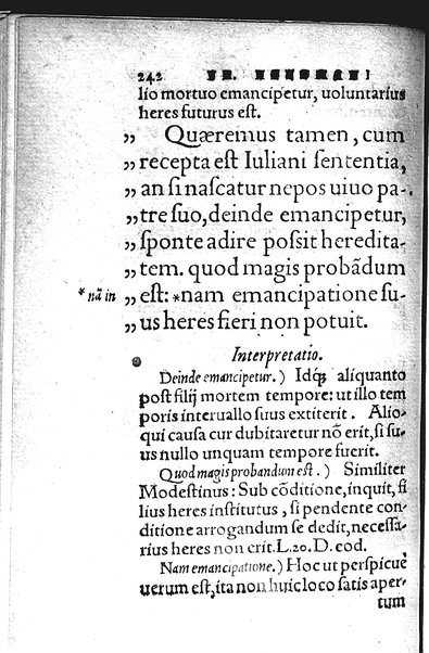 Iurisconsultus, siue De optimo genere iuris interpretandi: Franc. Hotomani iurisc. liber: in quo L. Gallus, L. Lecta, L. Filius quem, L. Frater à frate, & aliae complures explicantur. Adiecto rerum ac uerborum indice locupletissimo. ...