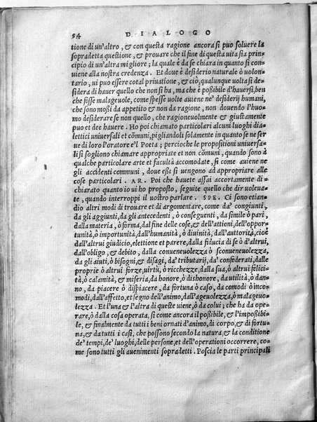 Dialogi di messer Alessandro Lionardi, della inuentione poetica. Et insieme di quanto alla istoria et all'arte oratoria s'appartiene, et del modo di finger la fauola