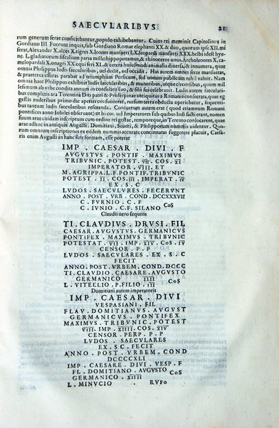 Onuphrij Panuinij Veronensis ... Fastorum libri 5 a Romulo rege vsque ad imp. Caesarem Carolum 5. Austrium Augustum. Eiusdem In fastorum libros commentarij