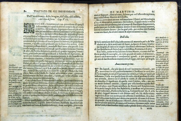 Trattato de gli instrumenti di martirio, e delle varie maniere di martoriare vsate da' gentili contro christiani, descritte et intagliate in rame. Opera di Antonio Gallonio romano sacerdote della congregatione dell' oratorio. Con la tauola nel fine di tutte le cose piu notabili