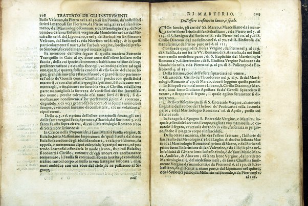 Trattato de gli instrumenti di martirio, e delle varie maniere di martoriare vsate da' gentili contro christiani, descritte et intagliate in rame. Opera di Antonio Gallonio romano sacerdote della congregatione dell' oratorio. Con la tauola nel fine di tutte le cose piu notabili