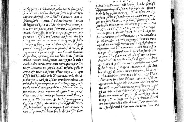 Dei commentarii del viaggio in Persia di M. Caterino Zeno il K. & delle guerre fatte nell'imperio Persiano, dal tempo di Vssuncassano in quà. Libri due. Et dello scoprimemnto dell'isole Frislanda, Eslanda, Engrouelanda, Estotilandia, & Icaria, fatto sotto il Polo Artico, da due fratelli zeni, M. Nicolò il K. e M. Antonio. Libro vno. Con vn disegno particolare di tutte le dette parte di tramontana da lor scoperte