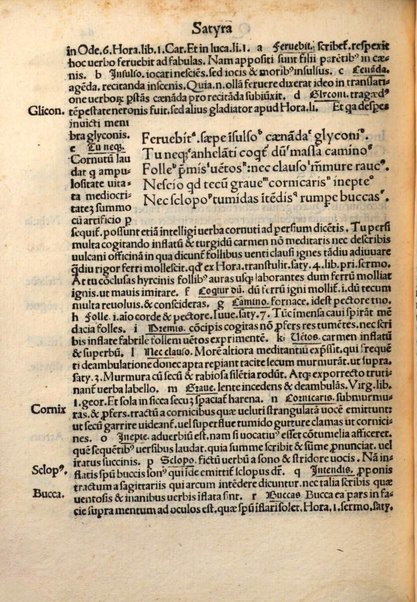 Aulus Flaccus Persius cum glosis Scipionis ferrarii Georgii filii de monteferrato artium & medicine doctoris