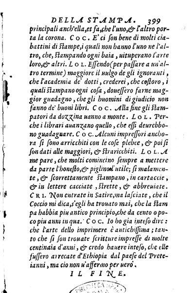 Dialoghi di m. Lodouico Domenichi; cioè, D'amore, Della uera nobiltà, De' rimedi d'amore, Dell'imprese, Dell'amor fraterno, Della corte, Della fortuna, Et della stampa. Al molto magnifico et nobilissimo signore, m. Vincentio Arnolfini gentiluomo lucchese