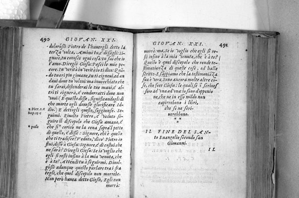 Il Nuovo ed eterno Testamento di Giesu Christo. Nuouamente da l'originale fonte greca, con ogni diligenza in toscano tradotto. Per Massimo Theophilo fiorentino