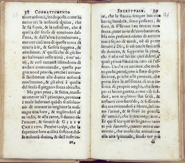 Combattimento spirituale, ordinato da un seruo di Dio, et di nuouo in questa seconda impressione dall'istesso ampliato
