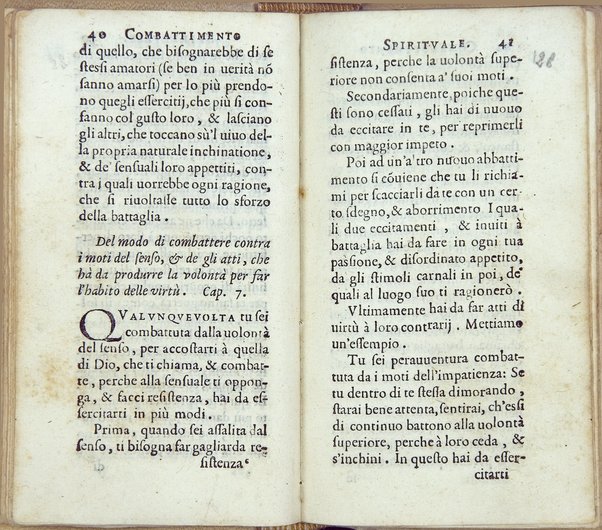 Combattimento spirituale, ordinato da un seruo di Dio, et di nuouo in questa seconda impressione dall'istesso ampliato