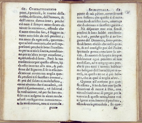 Combattimento spirituale, ordinato da un seruo di Dio, et di nuouo in questa seconda impressione dall'istesso ampliato