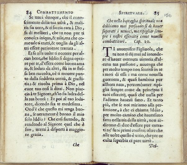 Combattimento spirituale, ordinato da un seruo di Dio, et di nuouo in questa seconda impressione dall'istesso ampliato