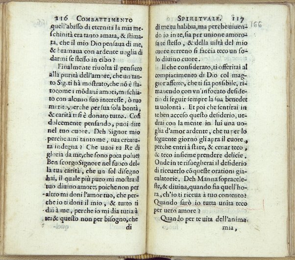 Combattimento spirituale, ordinato da un seruo di Dio, et di nuouo in questa seconda impressione dall'istesso ampliato