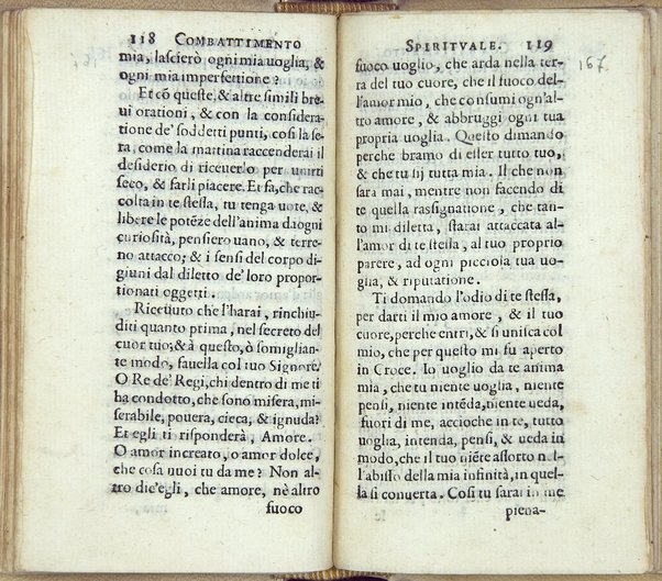 Combattimento spirituale, ordinato da un seruo di Dio, et di nuouo in questa seconda impressione dall'istesso ampliato