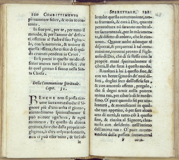 Combattimento spirituale, ordinato da un seruo di Dio, et di nuouo in questa seconda impressione dall'istesso ampliato