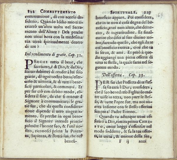 Combattimento spirituale, ordinato da un seruo di Dio, et di nuouo in questa seconda impressione dall'istesso ampliato