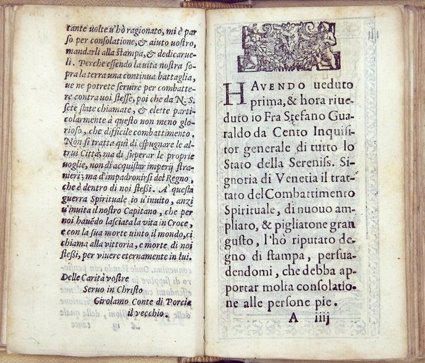 Combattimento spirituale, ordinato da un seruo di Dio, et di nuouo in questa seconda impressione dall'istesso ampliato