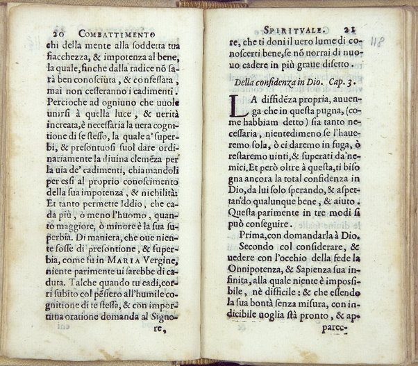 Combattimento spirituale, ordinato da un seruo di Dio, et di nuouo in questa seconda impressione dall'istesso ampliato