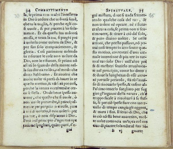 Combattimento spirituale, ordinato da un seruo di Dio, et di nuouo in questa seconda impressione dall'istesso ampliato