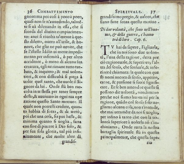 Combattimento spirituale, ordinato da un seruo di Dio, et di nuouo in questa seconda impressione dall'istesso ampliato