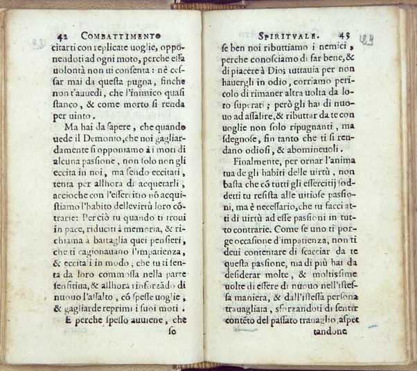 Combattimento spirituale, ordinato da un seruo di Dio, et di nuouo in questa seconda impressione dall'istesso ampliato