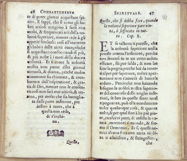 Combattimento spirituale, ordinato da un seruo di Dio, et di nuouo in questa seconda impressione dall'istesso ampliato