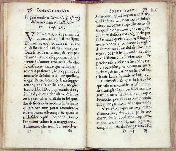 Combattimento spirituale, ordinato da un seruo di Dio, et di nuouo in questa seconda impressione dall'istesso ampliato