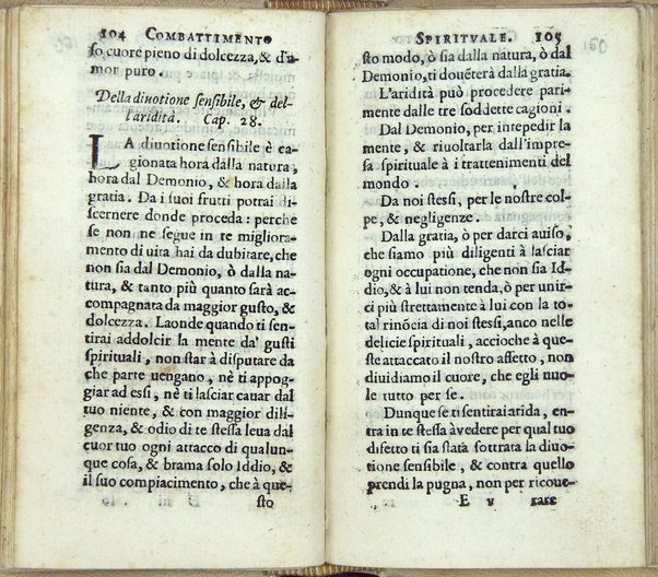 Combattimento spirituale, ordinato da un seruo di Dio, et di nuouo in questa seconda impressione dall'istesso ampliato