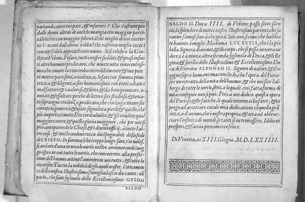 Bellezze del Furioso di M. Lodouico Ariosto; scielte da Oratio Toscanella: con gli argomenti, et allegorie de i canti: con l'allegorie de i nomi proprii principali dell'opera: et co i luochi communi dell'autore, per ordine di alfabeto; del medesimo