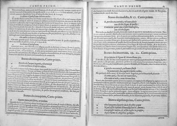 Bellezze del Furioso di M. Lodouico Ariosto; scielte da Oratio Toscanella: con gli argomenti, et allegorie de i canti: con l'allegorie de i nomi proprii principali dell'opera: et co i luochi communi dell'autore, per ordine di alfabeto; del medesimo