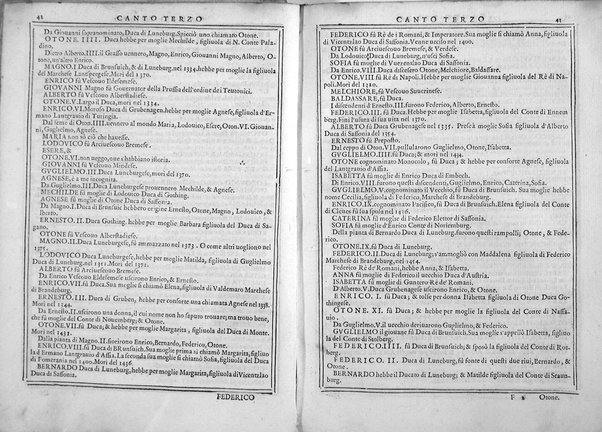 Bellezze del Furioso di M. Lodouico Ariosto; scielte da Oratio Toscanella: con gli argomenti, et allegorie de i canti: con l'allegorie de i nomi proprii principali dell'opera: et co i luochi communi dell'autore, per ordine di alfabeto; del medesimo