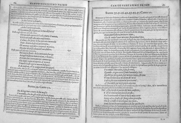 Bellezze del Furioso di M. Lodouico Ariosto; scielte da Oratio Toscanella: con gli argomenti, et allegorie de i canti: con l'allegorie de i nomi proprii principali dell'opera: et co i luochi communi dell'autore, per ordine di alfabeto; del medesimo