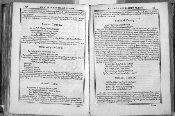 Bellezze del Furioso di M. Lodouico Ariosto; scielte da Oratio Toscanella: con gli argomenti, et allegorie de i canti: con l'allegorie de i nomi proprii principali dell'opera: et co i luochi communi dell'autore, per ordine di alfabeto; del medesimo