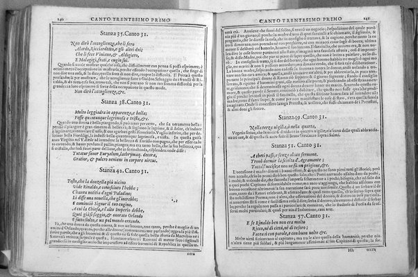 Bellezze del Furioso di M. Lodouico Ariosto; scielte da Oratio Toscanella: con gli argomenti, et allegorie de i canti: con l'allegorie de i nomi proprii principali dell'opera: et co i luochi communi dell'autore, per ordine di alfabeto; del medesimo