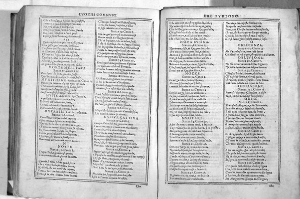 Bellezze del Furioso di M. Lodouico Ariosto; scielte da Oratio Toscanella: con gli argomenti, et allegorie de i canti: con l'allegorie de i nomi proprii principali dell'opera: et co i luochi communi dell'autore, per ordine di alfabeto; del medesimo