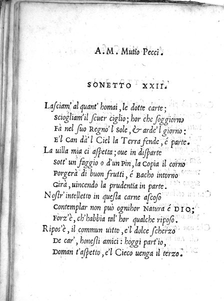Cento sonetti. Di M. Alisandro Piccolomini