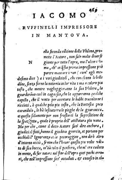 La Philena di M. Nicolo Franco. Historia amorosa vltimamente composta. ...