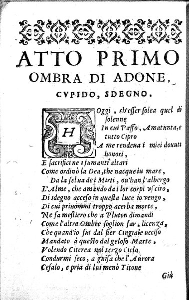 Afrodite noua tragedia di Adriano Valerini da Verona, all'illustrissimo signore il conte Paolo Canossa