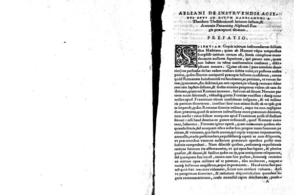 Aeliani De militaribus ordinibus instituendis more graecorum liber a Francisco Robortello Vtinensi in Latinum sermonem uersus, & ab eodem picturis quàmplurimis illustratus