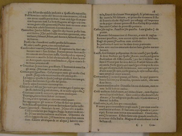 Elegantiarum compendium a Caesare Benenato multa accessione nuper et auctum, & recognitum. Aloisio Antonio Sompano Sidicino, & presbytero Sergio Sarmentio Salano authoribus. Addita est praeterea forensium verborum, & loquendi generum interpretatio ab eodem Caesare Benenato concinnata