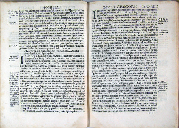 Homilie diuersorum authorum in segmenta ex quattuor euangelistis excerpta: .. nuper recognite & accuratissime emmendate: ad integritatemque restitute & cum quibusdam aliis que defuerant additis: ac sacre scripture locis aliisque rebus in marginibus omnium adnotatis Hispali per bacchallarium Petrum Nuñez delgado presbyterum