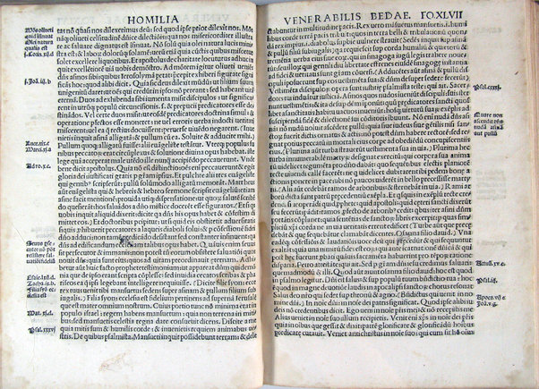 Homilie diuersorum authorum in segmenta ex quattuor euangelistis excerpta: .. nuper recognite & accuratissime emmendate: ad integritatemque restitute & cum quibusdam aliis que defuerant additis: ac sacre scripture locis aliisque rebus in marginibus omnium adnotatis Hispali per bacchallarium Petrum Nuñez delgado presbyterum