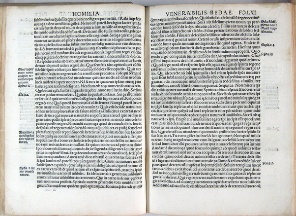 Homilie diuersorum authorum in segmenta ex quattuor euangelistis excerpta: .. nuper recognite & accuratissime emmendate: ad integritatemque restitute & cum quibusdam aliis que defuerant additis: ac sacre scripture locis aliisque rebus in marginibus omnium adnotatis Hispali per bacchallarium Petrum Nuñez delgado presbyterum