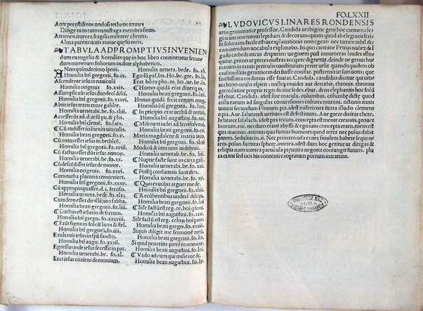 Homilie diuersorum authorum in segmenta ex quattuor euangelistis excerpta: .. nuper recognite & accuratissime emmendate: ad integritatemque restitute & cum quibusdam aliis que defuerant additis: ac sacre scripture locis aliisque rebus in marginibus omnium adnotatis Hispali per bacchallarium Petrum Nuñez delgado presbyterum