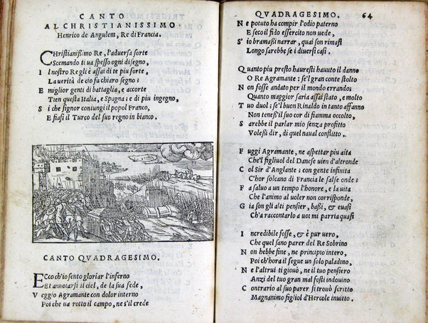 Discorso sopra il principio di tutti i canti d'Orlando Furioso. Fatto per la s. Laura Terracina: detta nell'academia degl'Incogniti Febea