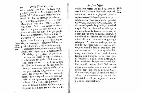 Persii Treui Ad librum de sero lactis Stephani Roderici Castrensis Lusitani declamationes, seu priuatae quaedam ac domesticae exercitationes