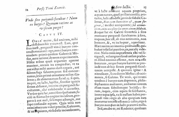 Persii Treui Ad librum de sero lactis Stephani Roderici Castrensis Lusitani declamationes, seu priuatae quaedam ac domesticae exercitationes