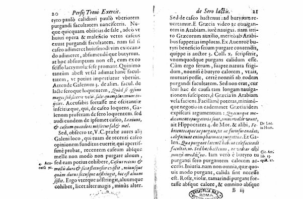 Persii Treui Ad librum de sero lactis Stephani Roderici Castrensis Lusitani declamationes, seu priuatae quaedam ac domesticae exercitationes