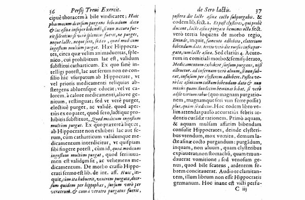 Persii Treui Ad librum de sero lactis Stephani Roderici Castrensis Lusitani declamationes, seu priuatae quaedam ac domesticae exercitationes