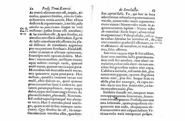 Persii Treui Ad librum de sero lactis Stephani Roderici Castrensis Lusitani declamationes, seu priuatae quaedam ac domesticae exercitationes