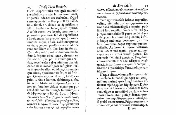 Persii Treui Ad librum de sero lactis Stephani Roderici Castrensis Lusitani declamationes, seu priuatae quaedam ac domesticae exercitationes